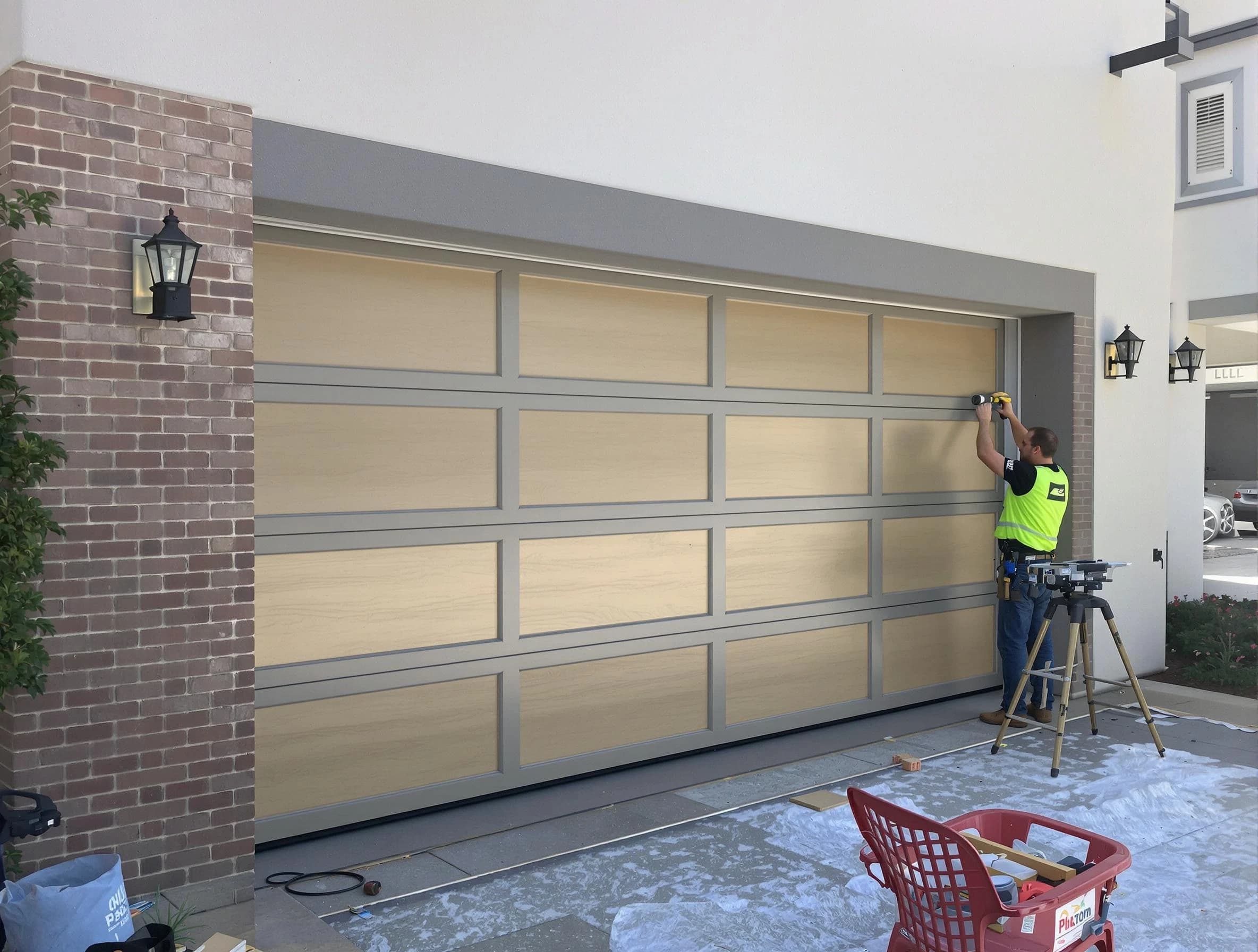 Garage door replacement service by Brentwood Garage Door Repair in Brentwood