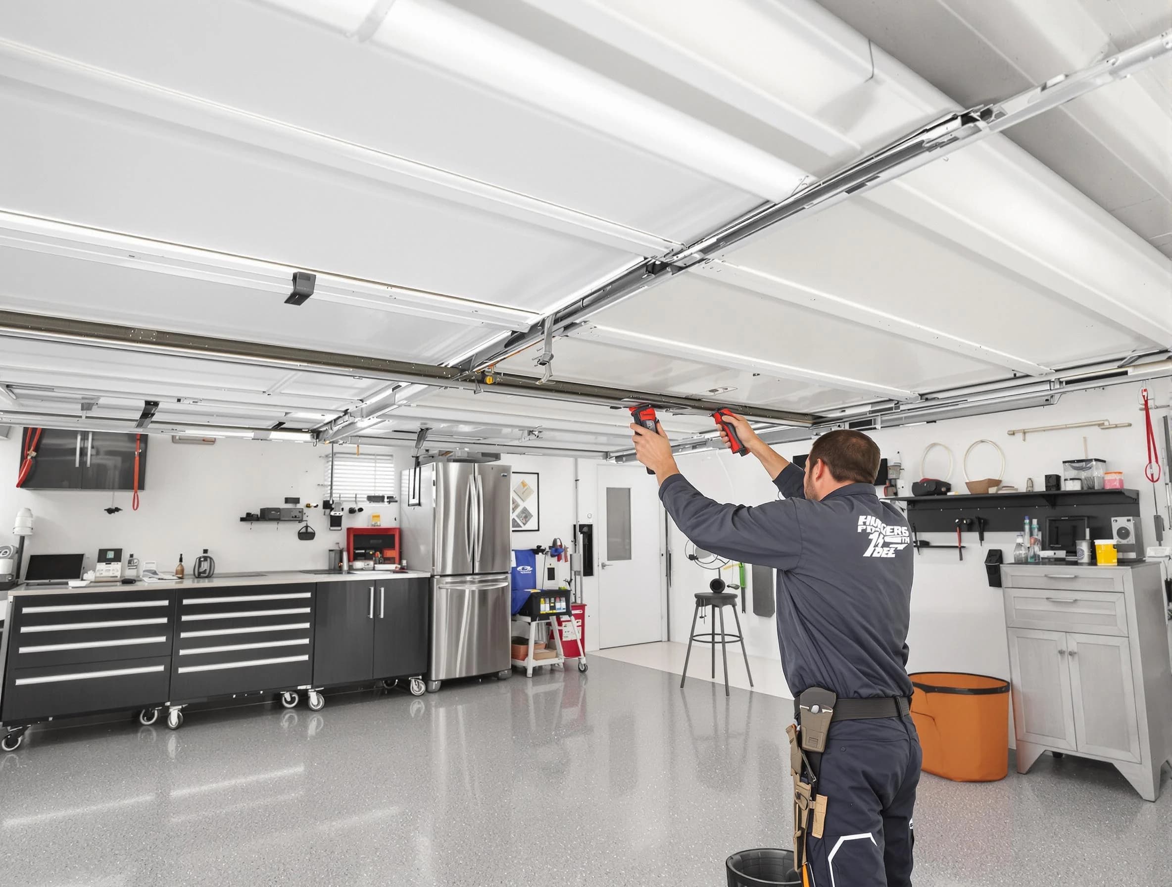 Overhead garage door repair service by Brentwood Garage Door Repair in Brentwood