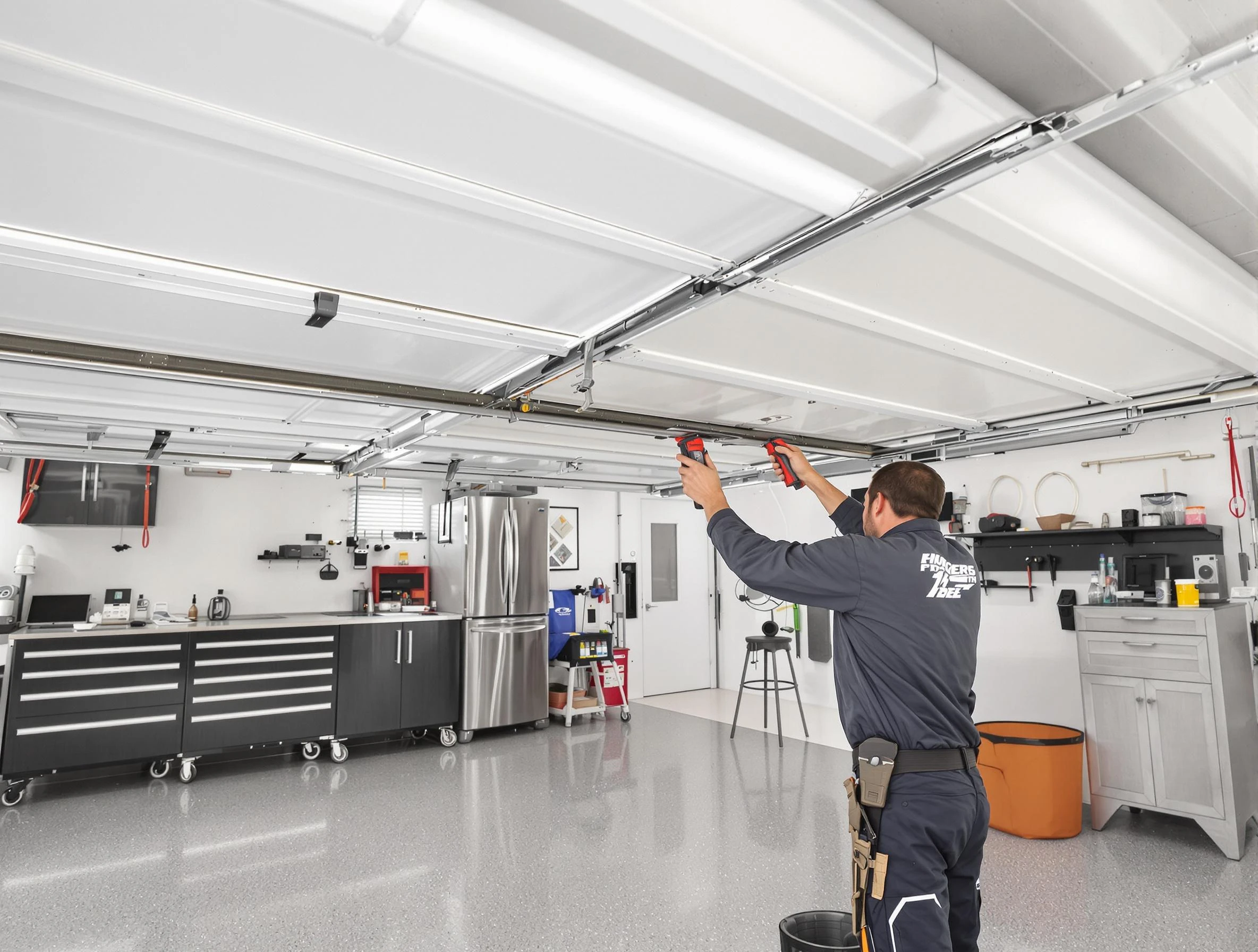 Overhead garage door repair service by Brentwood Garage Door Repair in Brentwood