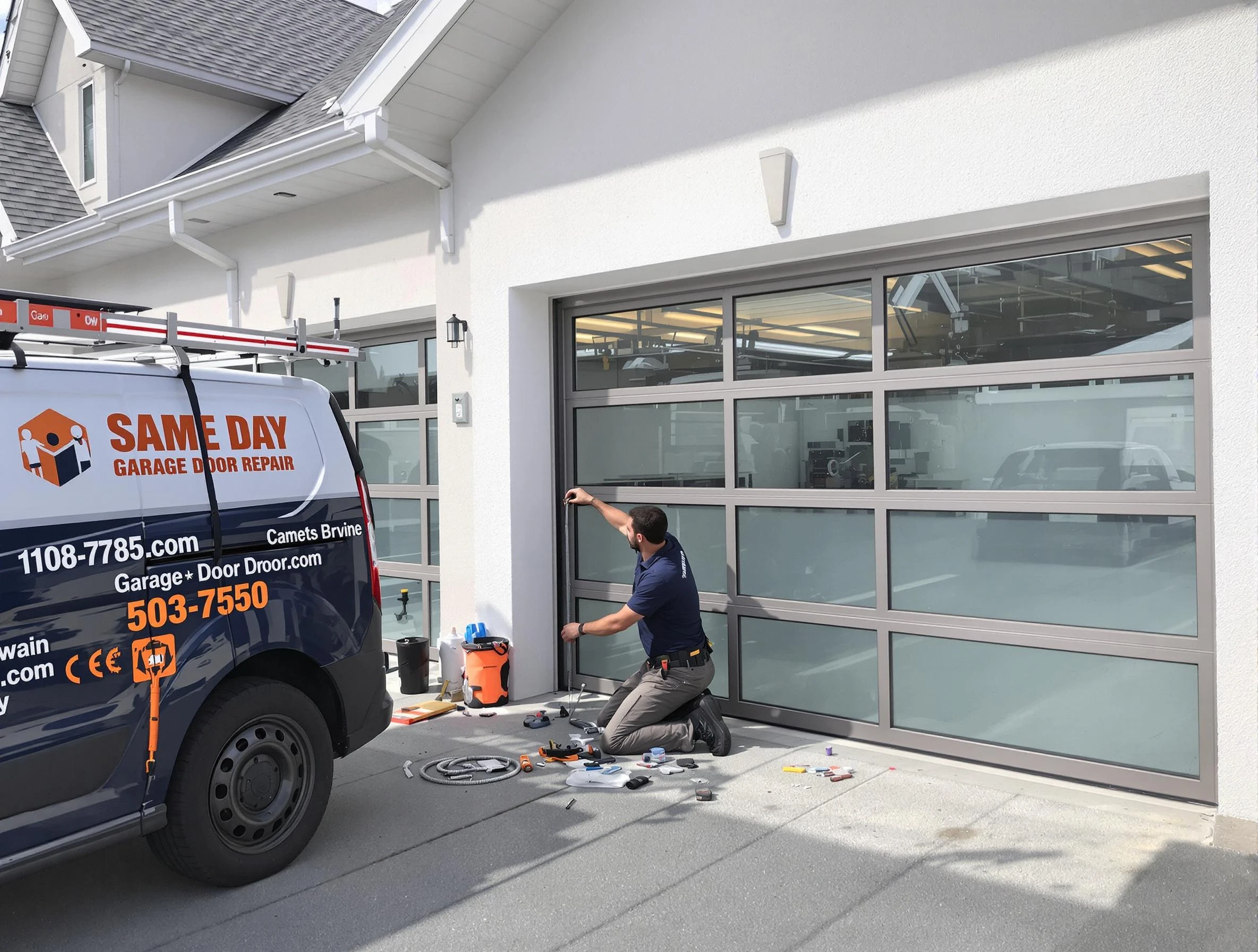 Same-day garage door repair service by Brentwood Garage Door Repair in Brentwood